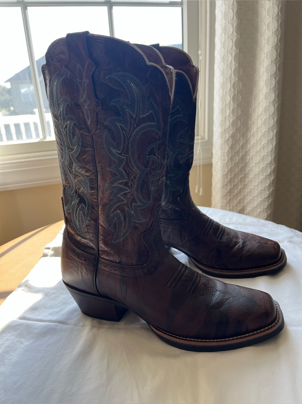 Justin Western Boots Women’s Size 10 B Sevana Square Toe SVL7316 GUC